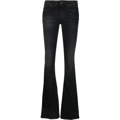 Flared Trousers , female, Sizes: W32, W31 - Dondup - Modalova