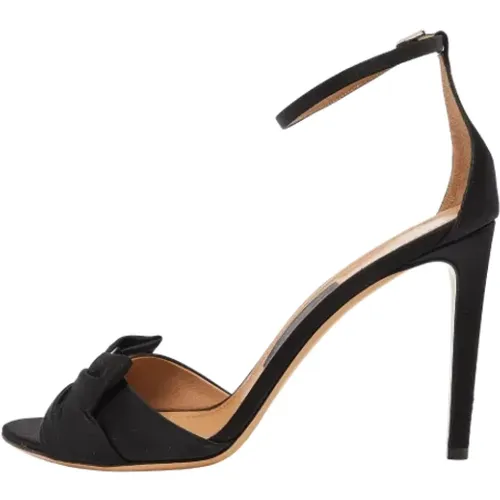 Pre-owned Satin sandals , female, Sizes: 7 UK - Salvatore Ferragamo Pre-owned - Modalova
