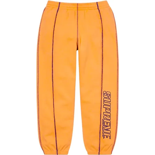 Limited Edition Coverstitch Sweatpant , male, Sizes: M - Supreme - Modalova