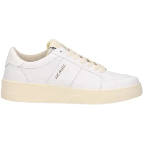 Leather Low-Top Lace-Up Sneakers Golf , male, Sizes: 6 UK, 9 UK, 8 UK, 11 UK - Saint Sneakers - Modalova