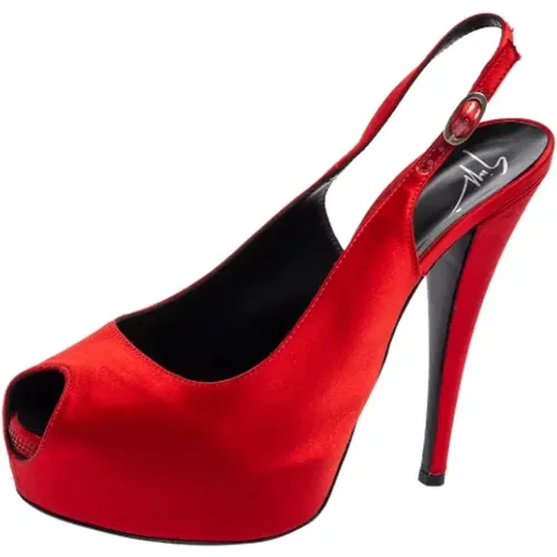 Pre-owned Satin heels , female, Sizes: 8 UK - Giuseppe Zanotti Pre-owned - Modalova