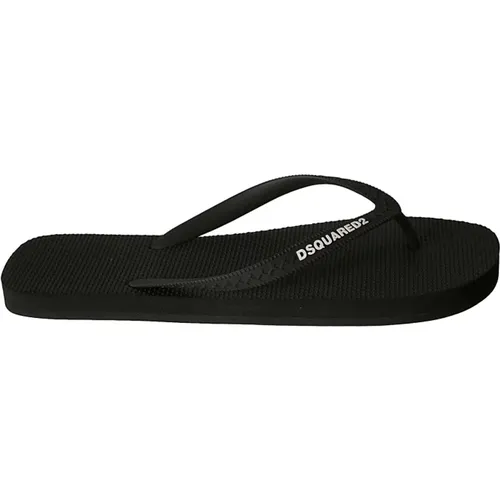 Schwarze Sandalen für Männer , Herren, Größe: 39 EU - Dsquared2 - Modalova