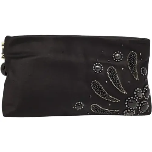 Pre-owned Satin clutches , female, Sizes: ONE SIZE - Bvlgari Vintage - Modalova