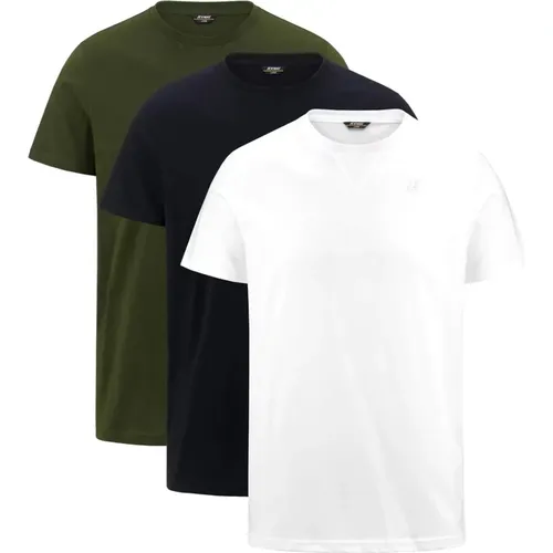 T-Shirt , male, Sizes: 3XL, 2XL, XL - K-way - Modalova