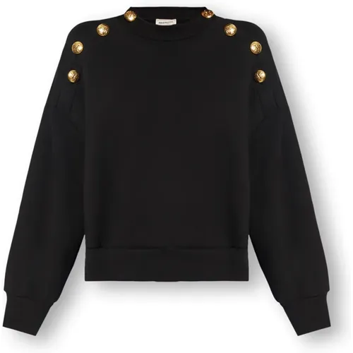 Cotton sweatshirt , female, Sizes: XS, 2XS - alexander mcqueen - Modalova