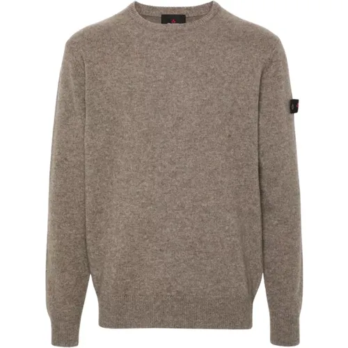 Taupe Knit Sweater , male, Sizes: M - Peuterey - Modalova