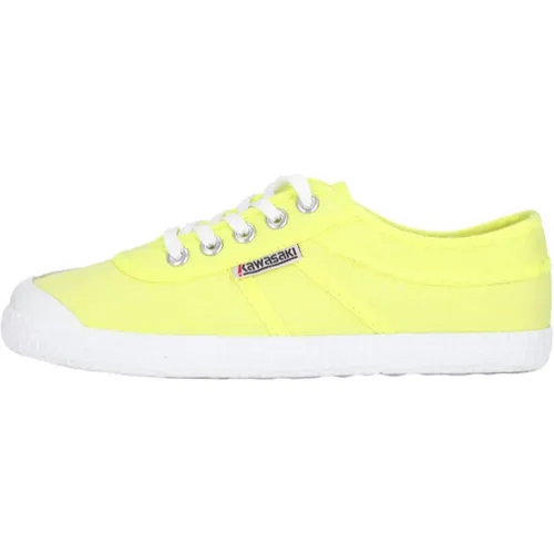 Neon Canvas Schuh Sicherheit Gelb - Kawasaki - Modalova