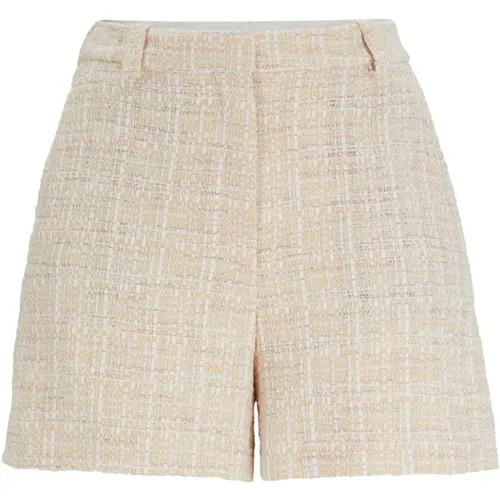 Taseto Tweed Shorts , female, Sizes: L, XS, S, M - Hugo Boss - Modalova