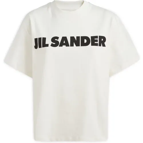 Klassisches T-Shirt , Damen, Größe: L - Jil Sander - Modalova