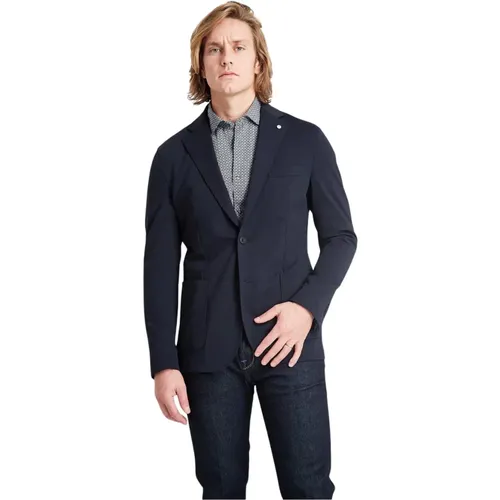 Diagonal Technical Jersey Jacket , male, Sizes: 3XL - L.b.m. 1911 - Modalova