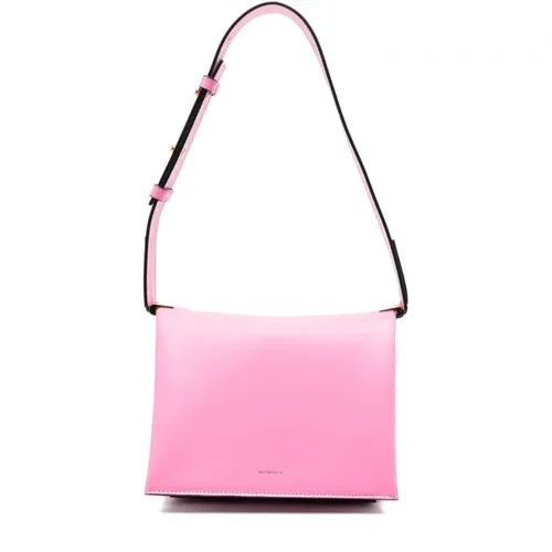 Rose Leather Uma Box Shoulder Bag , female, Sizes: ONE SIZE - Wandler - Modalova