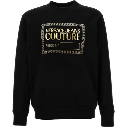 Schwarzer Hoodie Pullover - Versace Jeans Couture - Modalova