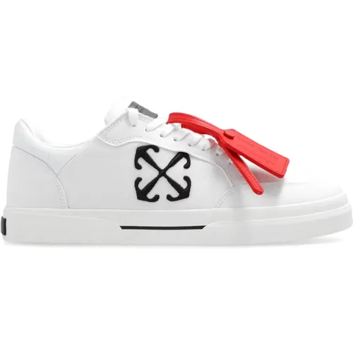 Off , ‘New Low Vulcanized’ sneakers , male, Sizes: 10 UK - Off White - Modalova