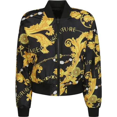 Print Wendbare Jacke , Damen, Größe: S - Versace Jeans Couture - Modalova