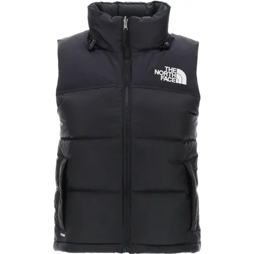 Retro Nuptse Weste , Damen, Größe: L - The North Face - Modalova