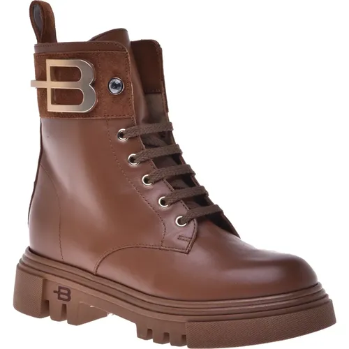 Calf Leather Ankle Boot , female, Sizes: 5 1/2 UK - Baldinini - Modalova