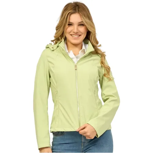 Softshell Hooded Coat , female, Sizes: 2XL, L, XS, XL, S, M - YES ZEE - Modalova