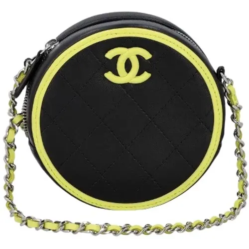 Authentische Leder Crossbody-Tasche - Chanel Vintage - Modalova