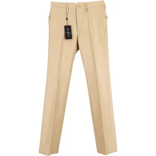 Chino Style Pants in Viscose , male, Sizes: M - Gucci - Modalova