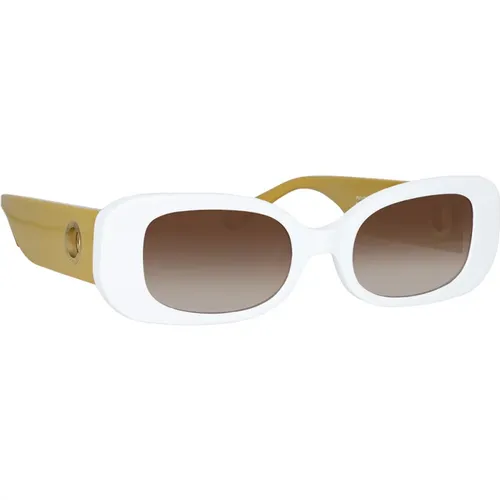 Acetate Sunglasses with Zeiss Brown Gradient Lenses , female, Sizes: 52 MM - Linda Farrow - Modalova