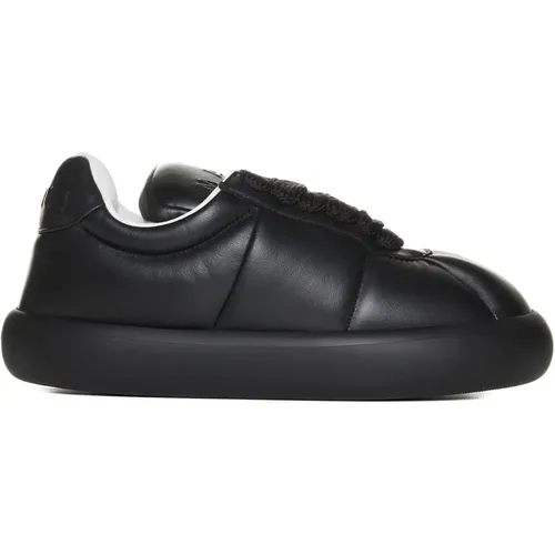 Leather Lace-up Sneakers , male, Sizes: 8 UK, 9 UK, 11 UK - Marni - Modalova