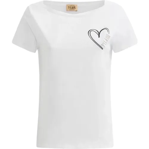 Heart Logo T-shirt , female, Sizes: S, L, XS, M - Alviero Martini 1a Classe - Modalova