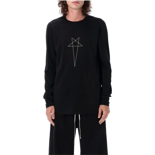 Mens Clothing T-Shirts & Polos /pearl Aw23 , male, Sizes: L, S, M - Rick Owens - Modalova