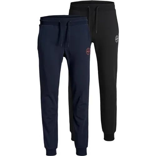 Jack Jones Hose 2er-Pack Sweathosen in bequemer Passform mit Kordelzug - jack & jones - Modalova