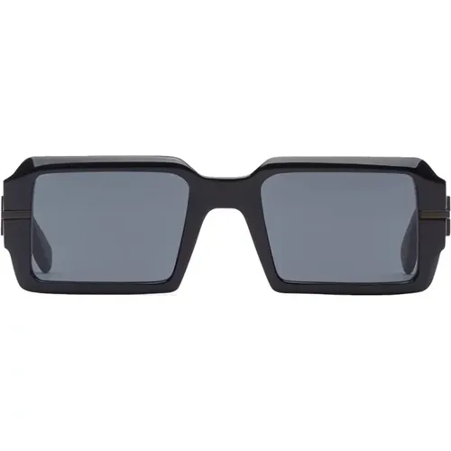 Square Acetate Sunglasses with Grey Lenses , unisex, Sizes: 52 MM - Fendi - Modalova