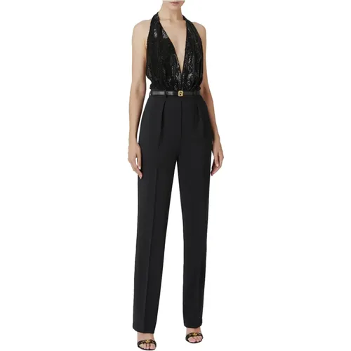 Schwarzer Jumpsuit für Frauen - Elisabetta Franchi - Modalova