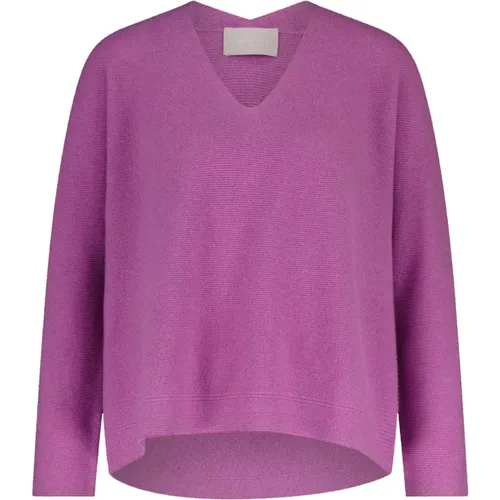 Cashmere V-Neck Pullover , female, Sizes: XS, XL, M, L, S - Hemisphere - Modalova