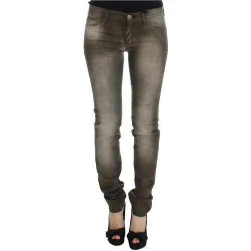 Wäsche Baumwollmischung schlanke Fit -Jeans , Damen, Größe: W29 - Ermanno Scervino - Modalova