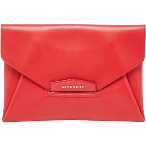 Pre-owned Leather clutches , female, Sizes: ONE SIZE - Givenchy Pre-owned - Modalova