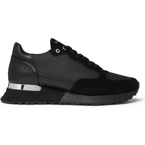 Luxe Triple Schwarz Silber Sneakers , Herren, Größe: 43 EU - Mallet London - Modalova