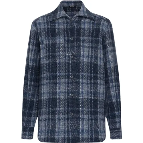 Tartan Cashmere Overshirt Kiton - Kiton - Modalova