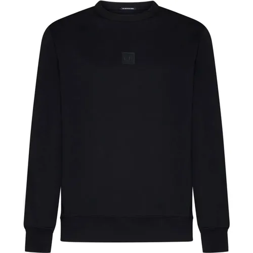 Metropolis Sweater Logo Print Crew Neck , male, Sizes: L, XL, S, M - C.P. Company - Modalova