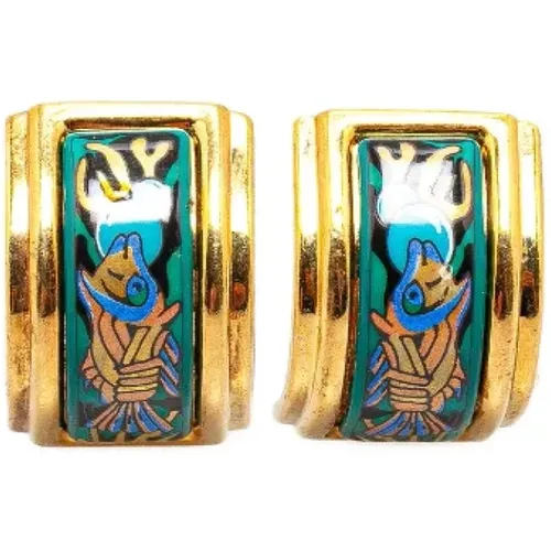 Pre-owned Fabric earrings , female, Sizes: ONE SIZE - Hermès Vintage - Modalova