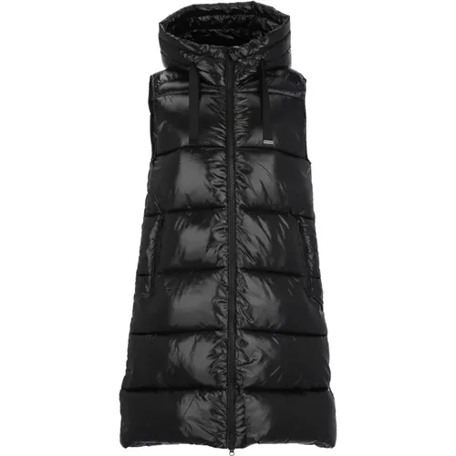 Quilted Padded Vest with Hood , female, Sizes: XS - Save The Duck - Modalova