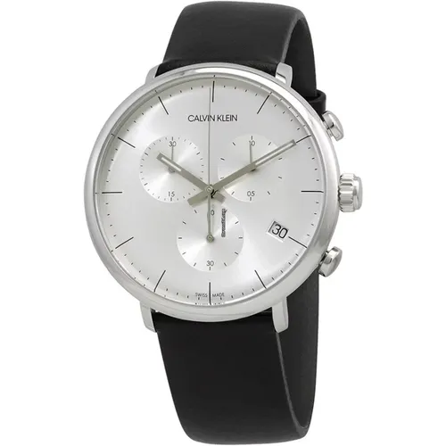 Men`s High Noon Stainless Steel Watch , male, Sizes: ONE SIZE - Calvin Klein - Modalova