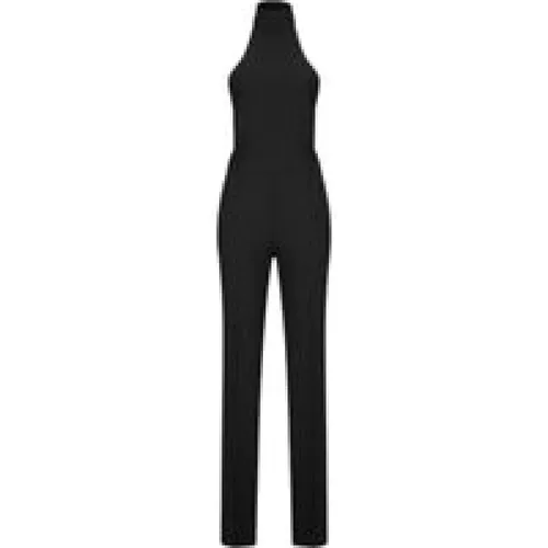 Wool Fabric Jumpsuit with Deep Neckline , female, Sizes: M, XS, S - Dondup - Modalova