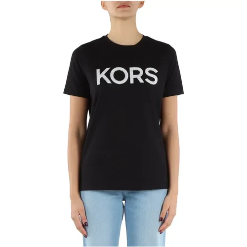 Organisches Baumwolllogo-T-Shirt , Damen, Größe: XS - Michael Kors - Modalova