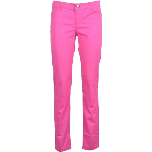 Slim-Fit Rosa Jeans , Damen, Größe: W26 - Emporio Armani - Modalova