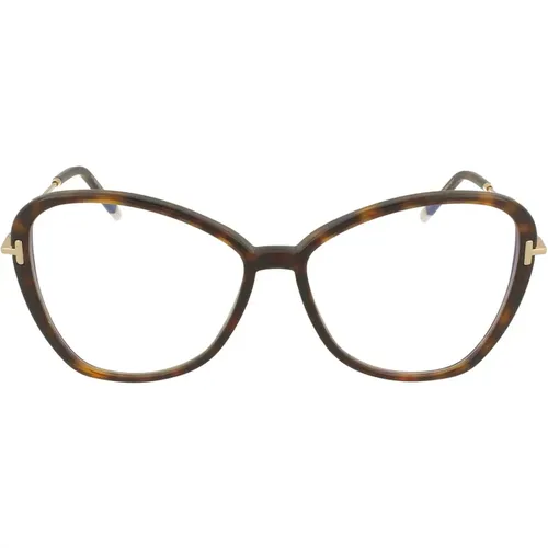 Oversized Schmetterling Blaulichtfilter Brille , Damen, Größe: 56 MM - Tom Ford - Modalova