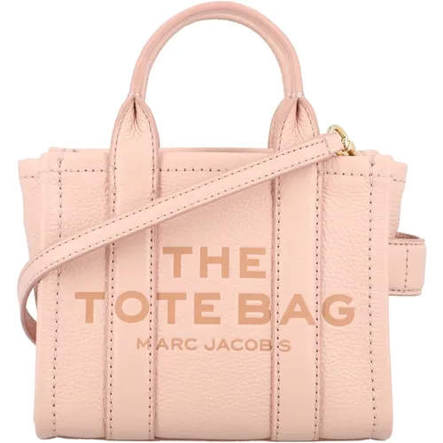 Rose Mini Tote Leather Handbag , female, Sizes: ONE SIZE - Marc Jacobs - Modalova