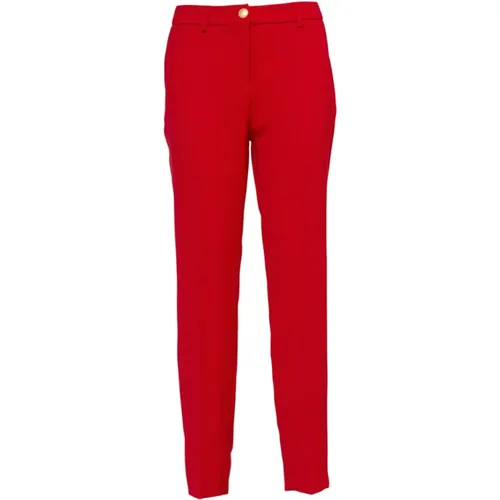 Edda Trousers 35Bb-Edda - Color: Rosso , female, Sizes: M - Nenette - Modalova