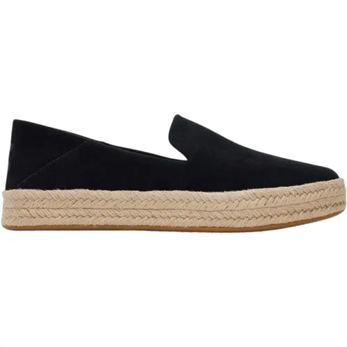 Carolina Schwarze Loafer , Damen, Größe: 36 1/2 EU - TOMS - Modalova