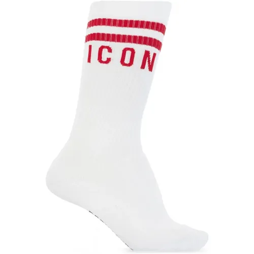 Ikonic Mid Crew Socken für Männer - Dsquared2 - Modalova