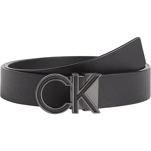 Double-Face Leather Belt , male, Sizes: 115 CM - Calvin Klein - Modalova