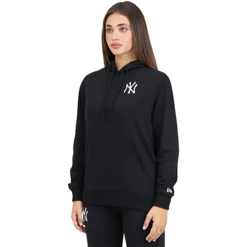 MLB New York Yankees League Essential Kapuzenpullover Schwarz , Damen, Größe: L - new era - Modalova