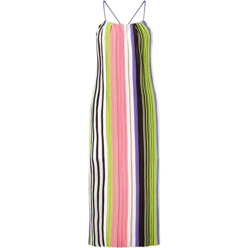 Colorful Ribbed Dress , female, Sizes: M - Liviana Conti - Modalova
